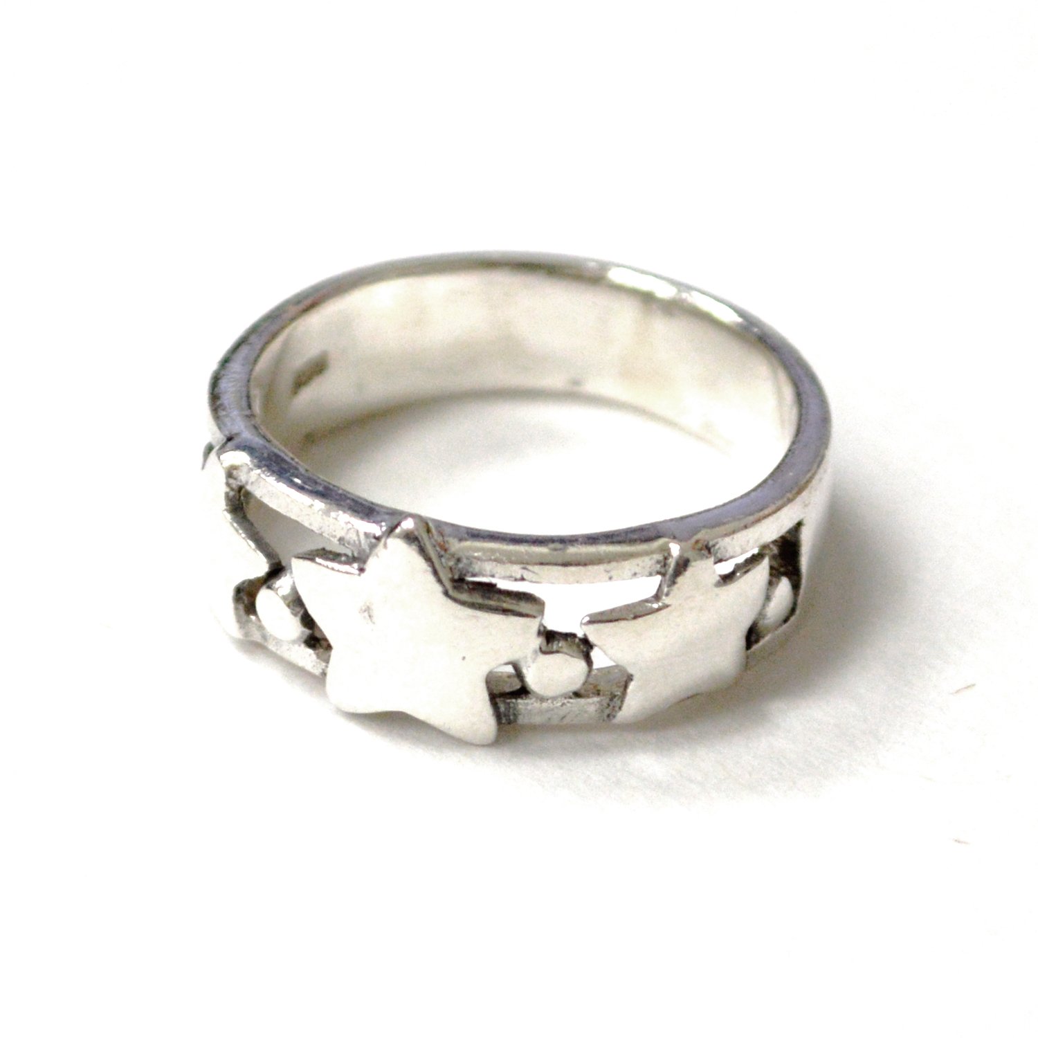 Stars Sterling Silver Ring 51-3070