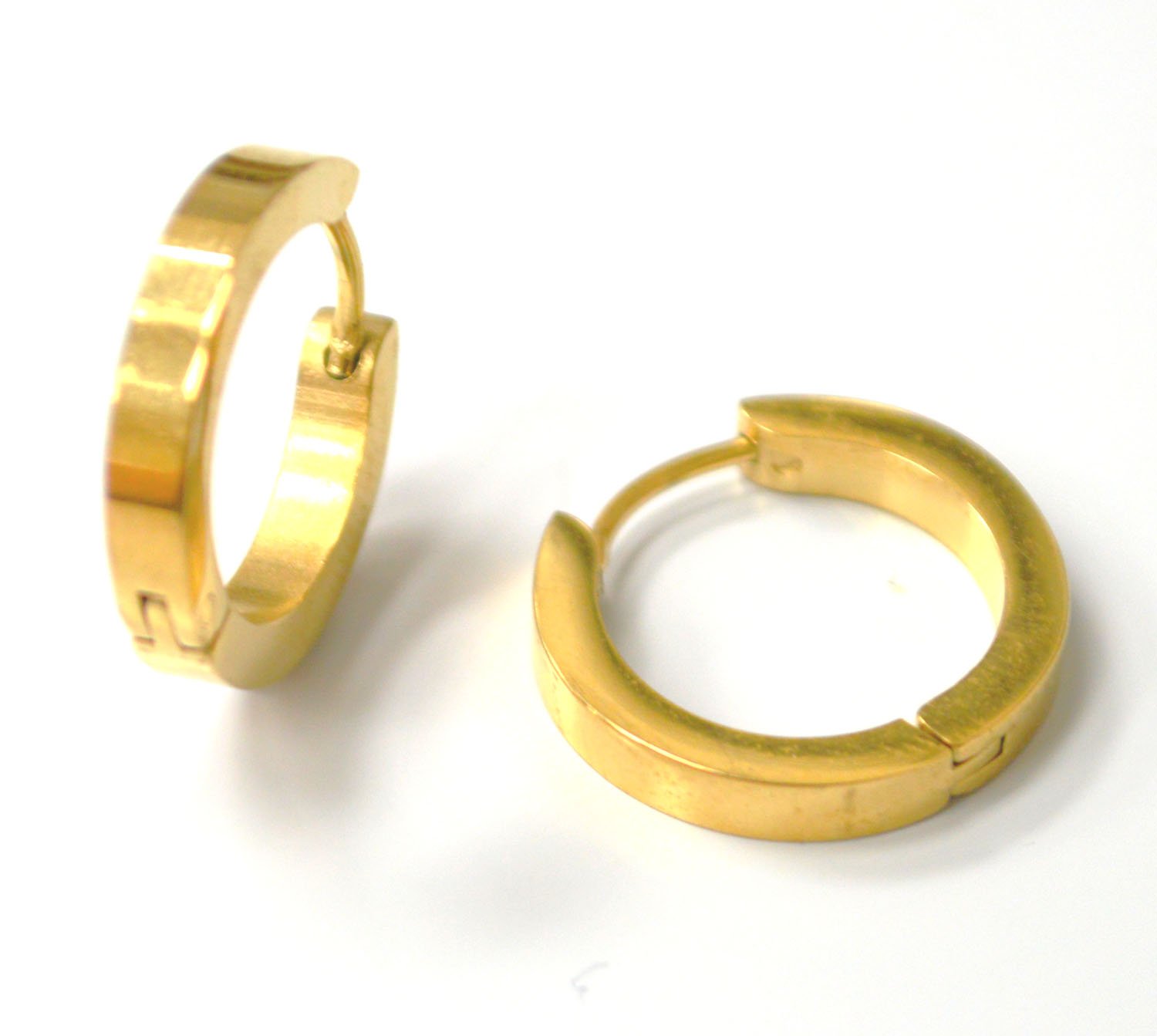 3mm Gold Plated Huggies Earrings 83-917G