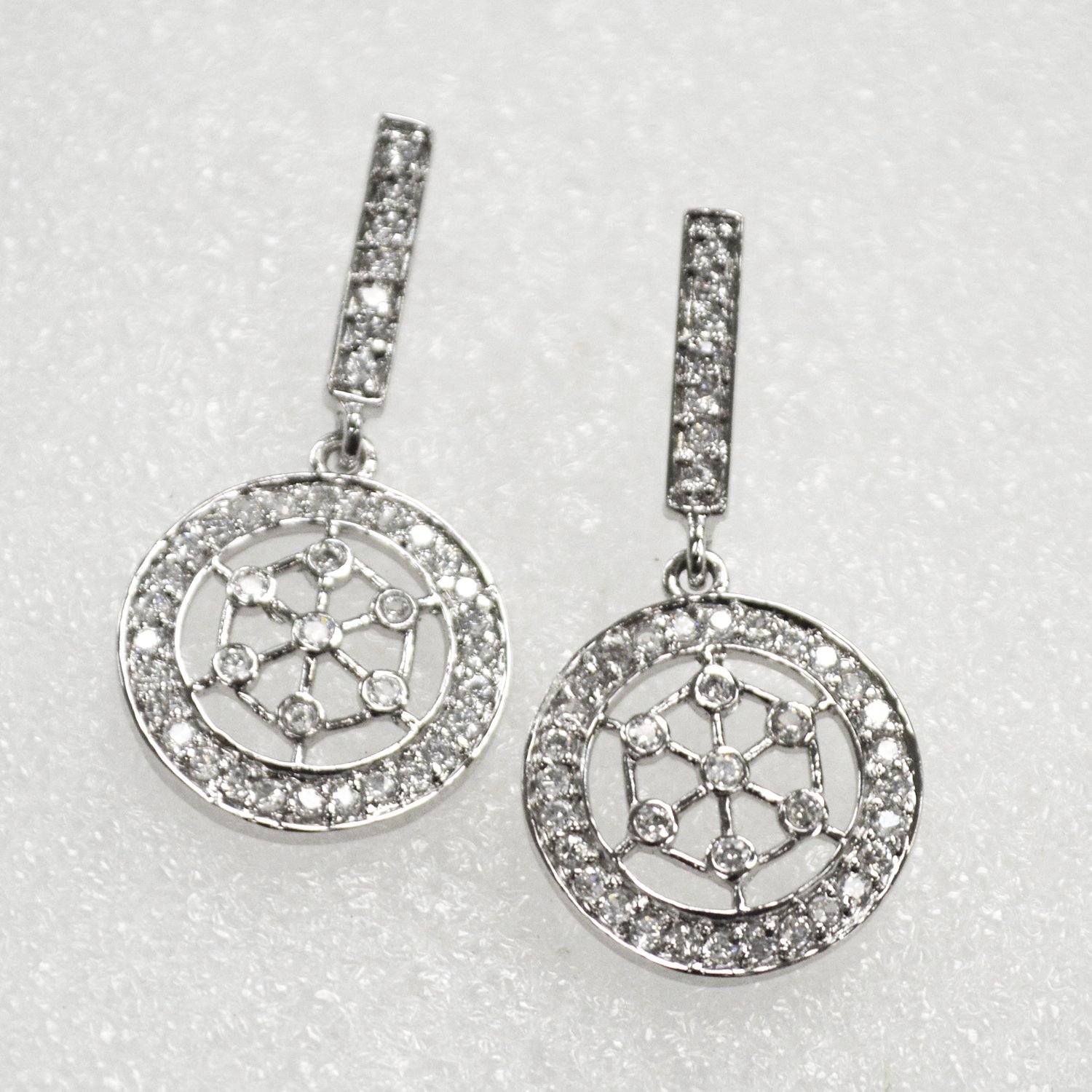 Designer Inspired Sterling Silver Earrings 53-3010