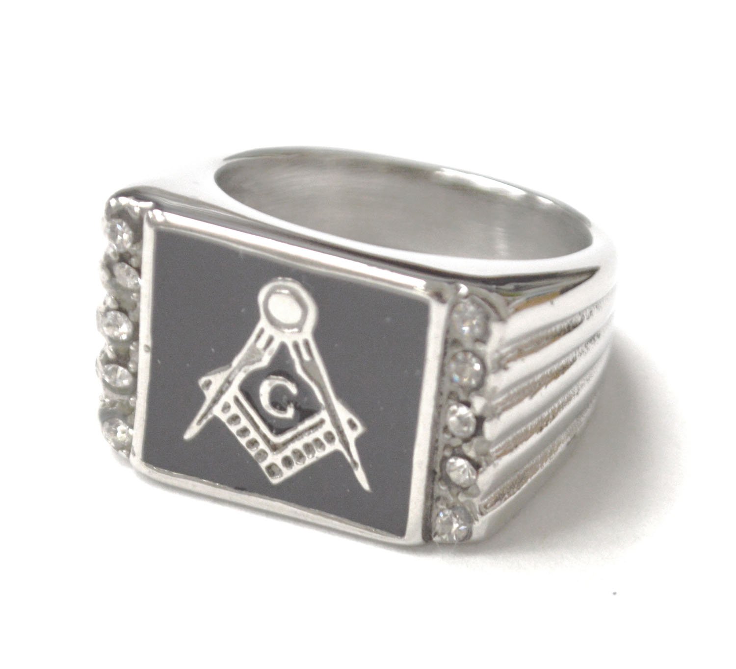 Masonic Stainless Steel Ring 81-1657