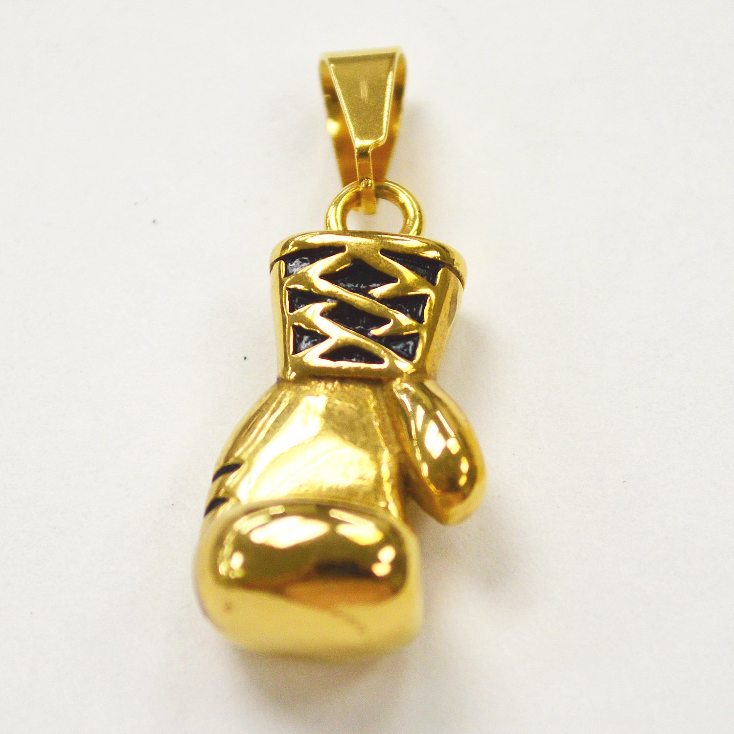 Boxing Gloves Gold IP Plated Pendant  86-587G