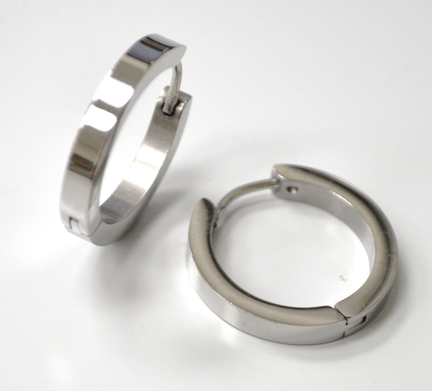 3mm Stainless Steel Huggies Earrings 83-917S