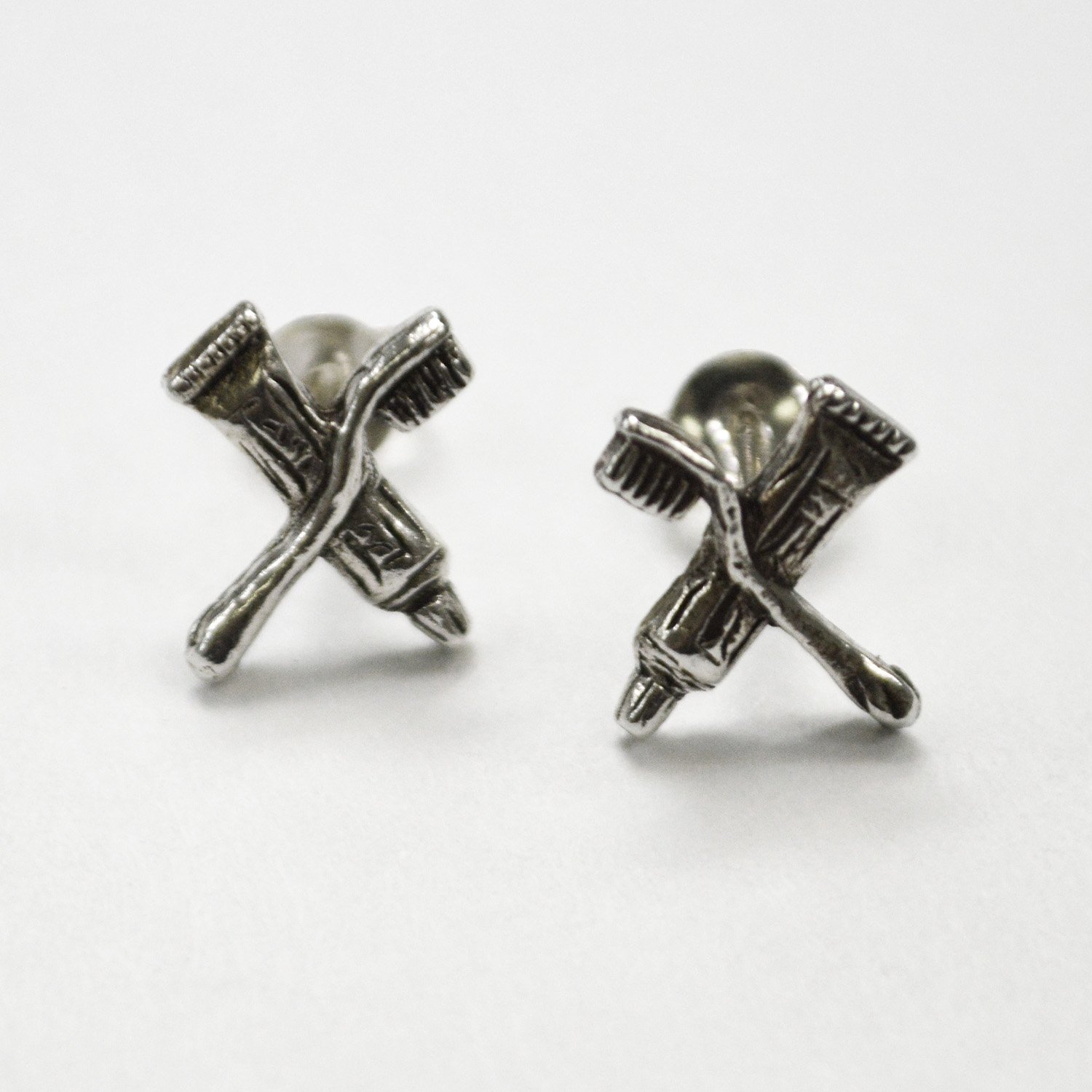 Toothbrush/Toothpaste Stud Earring Sterling Silver 53-5228