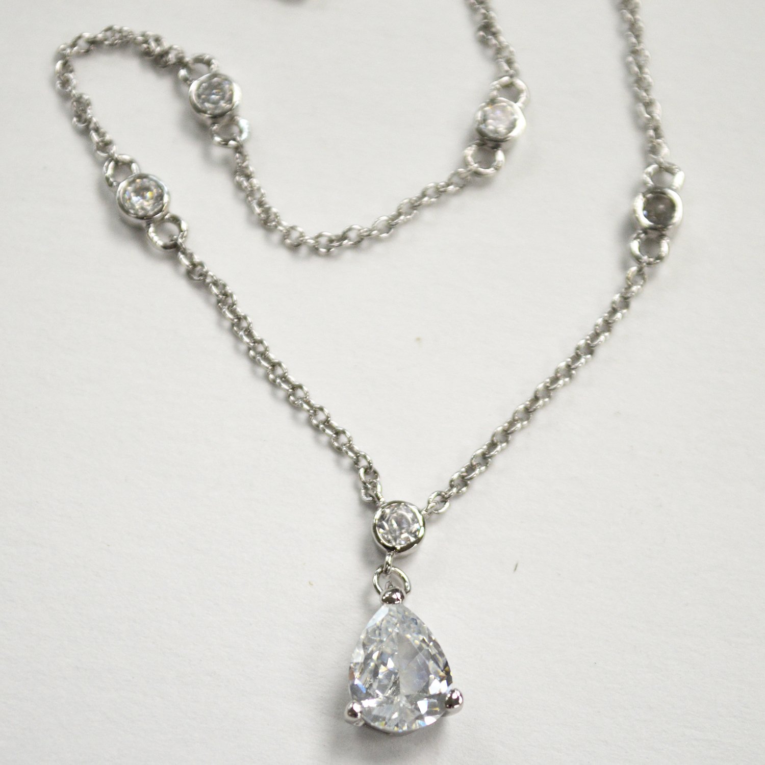 Designer Inspired Sterling Silver Necklace 55-1005