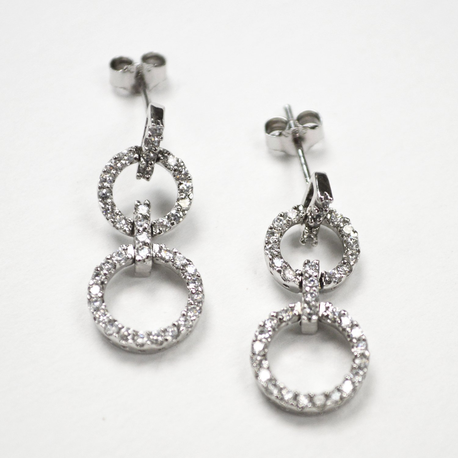 Designer Inspired Sterling Silver Earrings 53-3007